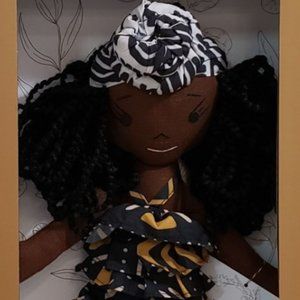 HarperIman Rae 14'' Plush Handmade Linen Doll BNIB